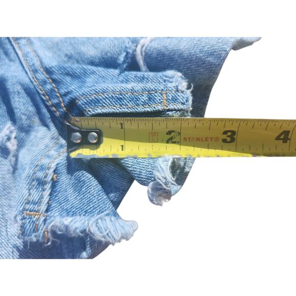Wild Fable Rough Hem Distressed Ripped Hot Pants Hight Rise Denim Shorts Sz 9 - Picture 2 of 8